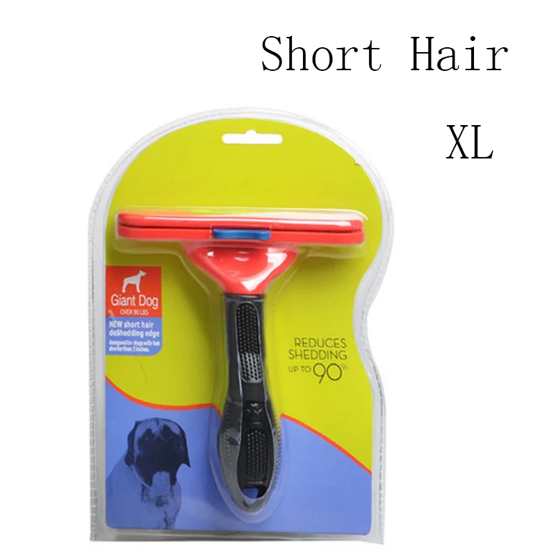 XL-Short hair Расческа для шерсти домашних животных, щетка для собак, кошек, инструмент для ухода за шерстью, профессиональная расческа для удаления волос, расческа для собак, Аксессуары для кошек - Цвет: XL-Short hair