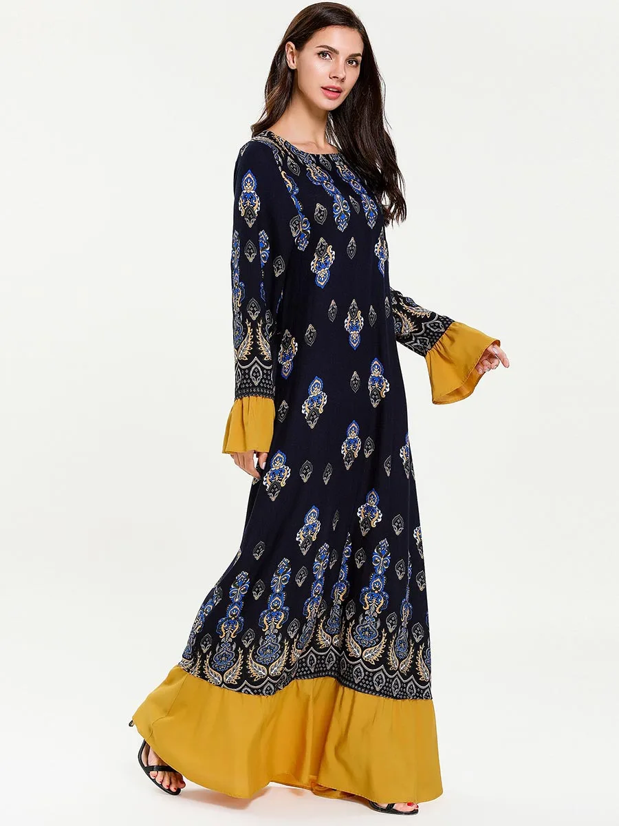 Kaftan Dubai Moroccan Middle Eastern Muslim Dress Arabic Morocco Abaya Islamic Ramadan Robe Musulmane Longue | Тематическая одежда