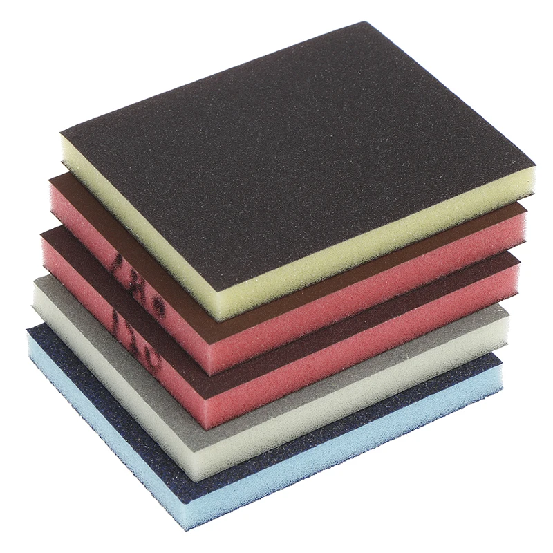 2 шт. 120 1000grit полировка шлифовальная губка блок Pad наждачная бумага Ассорти