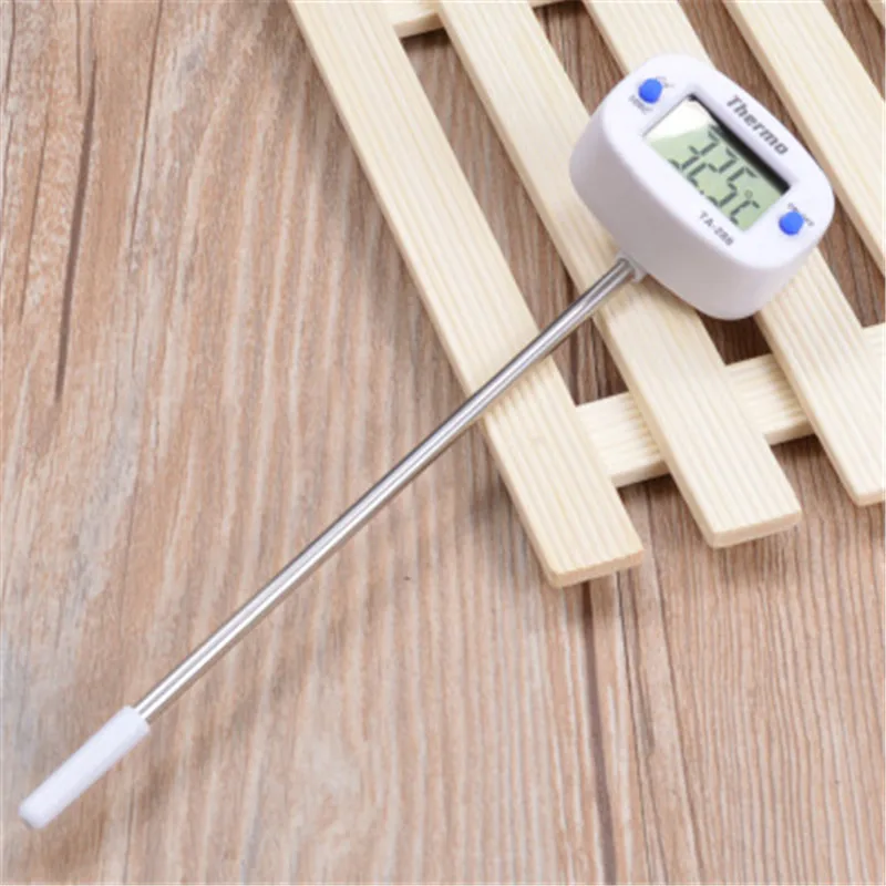 Digital Oven Thermometer 180&quot Rotation LCD Display Meat Probe BBQ Cooking Food Water Oil Milk Kitchen | Дом и сад