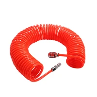 air compressor hose tube with connector fittings spring tube portable coupler pu pneumatic hose pipe 8x5mm