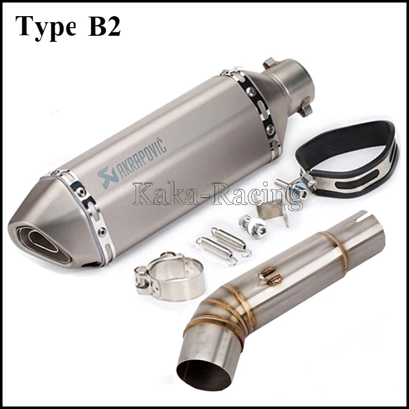 Выхлопная система мотоцикла соединение средней трубы с Akrapovic глушитель