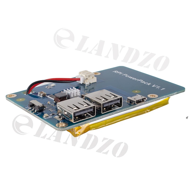 Плата расширения литиевой батареи блок питания с переключателем для Raspberry Pi 3,2 Модель B, 1 Модель B+ Banana Pi