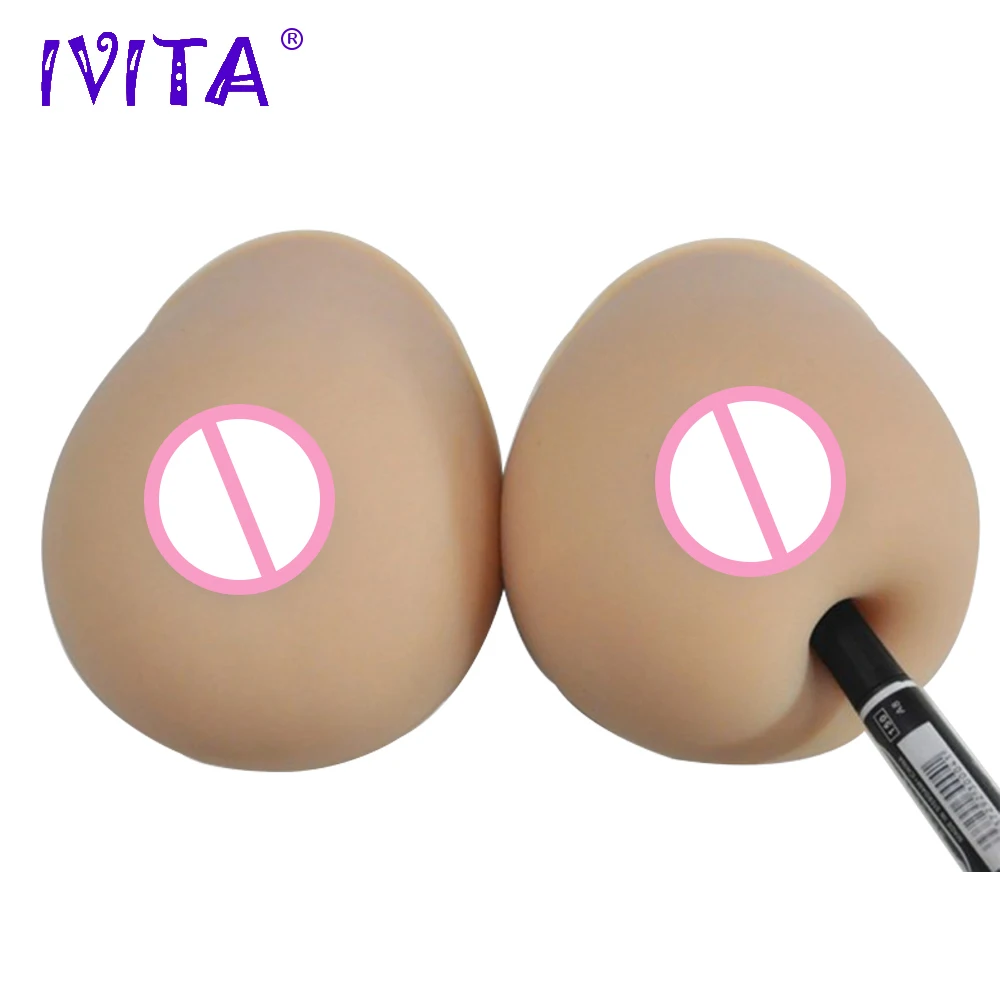 Силиконовая искусственная грудь IVITA 600 г силиконовая форма груди для