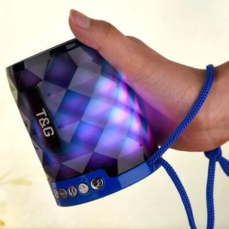 TG Красочный светодиодный Bluetooth динамик Портативный Открытый бас