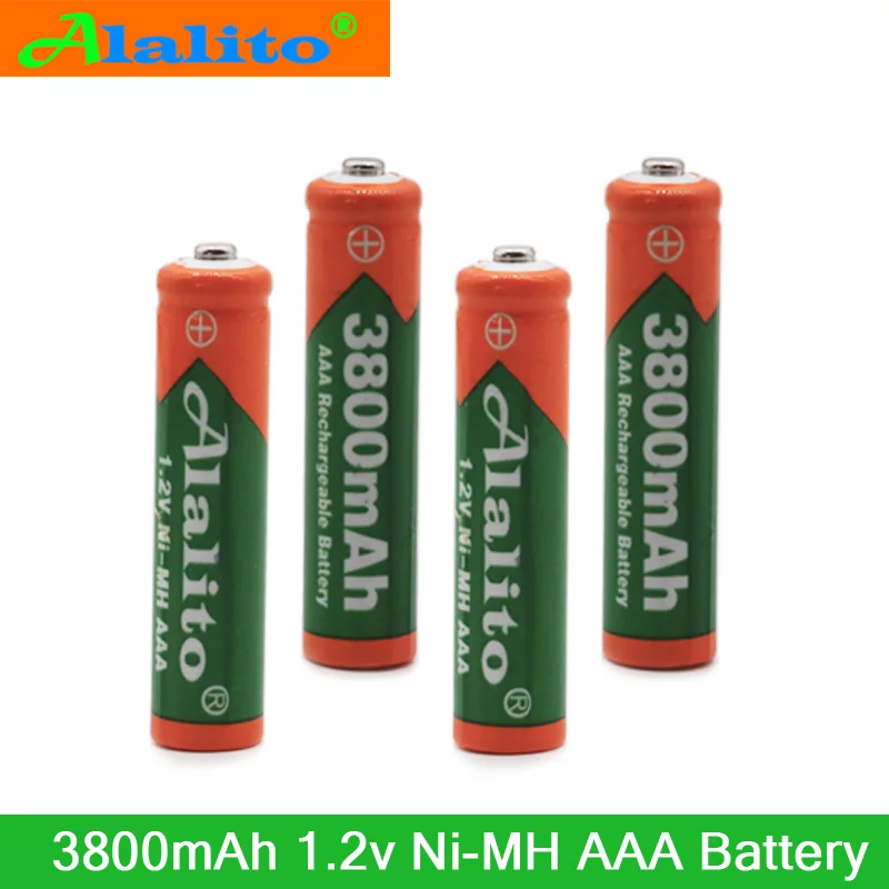 4-20PCS Alalito New AAA battery 3800 mAh Rechageable NI-MH 1.2 V for Clocks mice computrs toys so on | Электроника