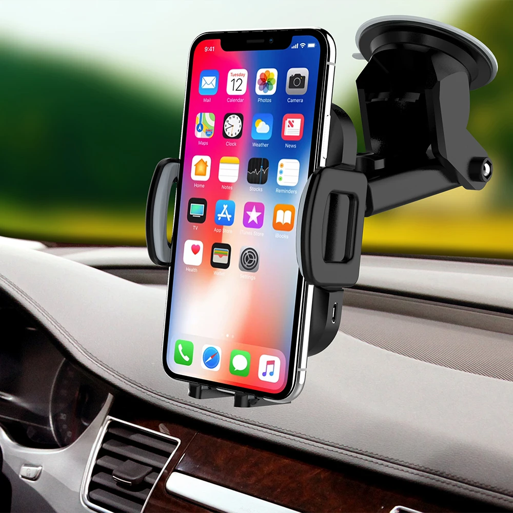 Автомобильное беспроводное зарядное устройство Hevaral для iphone X 8 Plus 10 Вт Быстрая