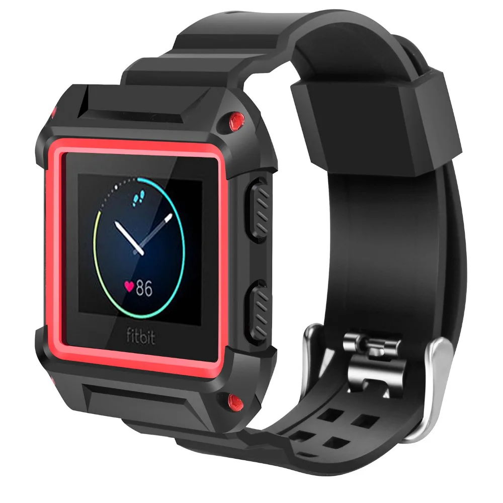 Подходит для Fitbit Blaze Bands ударопрочный тонкий защитный чехол с ремешком Smart Fitness Watch