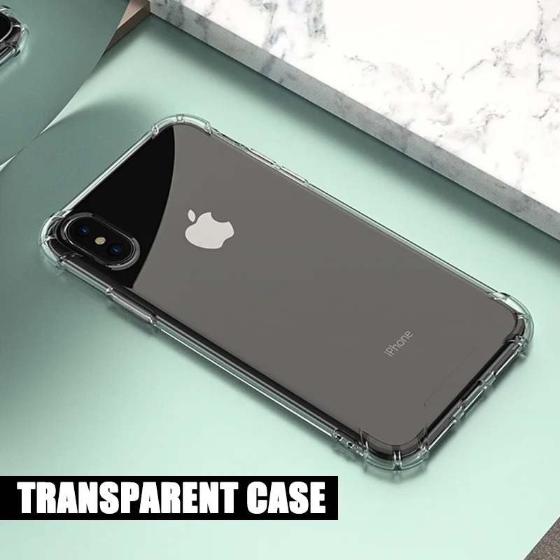 Transparent Case ZNP мягкий силиконовый чехол для телефона для iPhone 6 6s 7 8 Plus X XS чехол для Max XR чехол для Apple iPhone X XS Max XR оболочка Капа - Цвет: Transparent Case