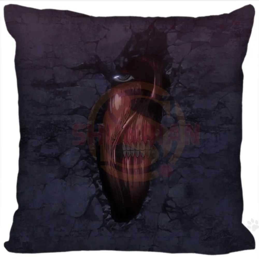 Наволочка атака на Титанов 35x35 см 40x40 (одна сторона)|custom pillowcase|pillow coverzippered pillow covers |