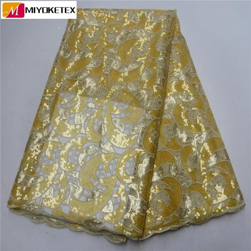 High Quality African Organza Sequin Lace Fabric Hot Sale Nigerian Wedding Dress Green French Tulle Laces PSA554-1 | Дом и сад