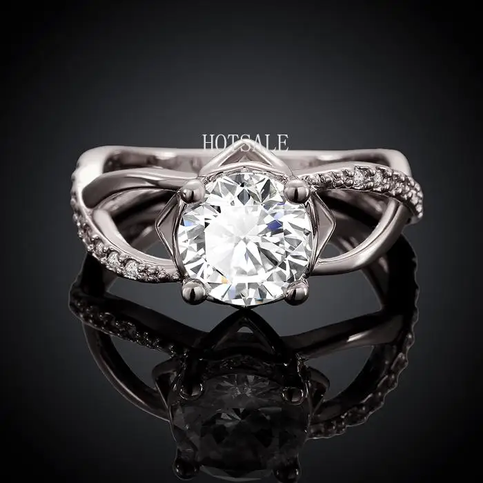 R050-A High Quality Nickle Free Antiallergic New Fashion Jewelry 18K Plated zircon Ring | Украшения и аксессуары
