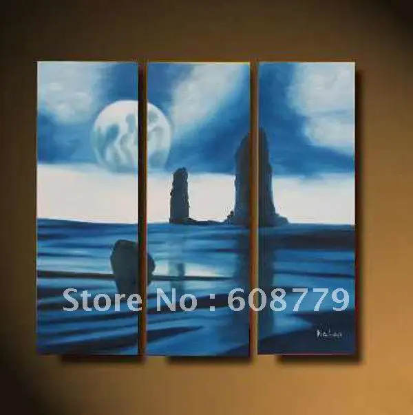 Бесплатная доставка растягивающаяся морская волна Картина маслом|oil painting|sea waves