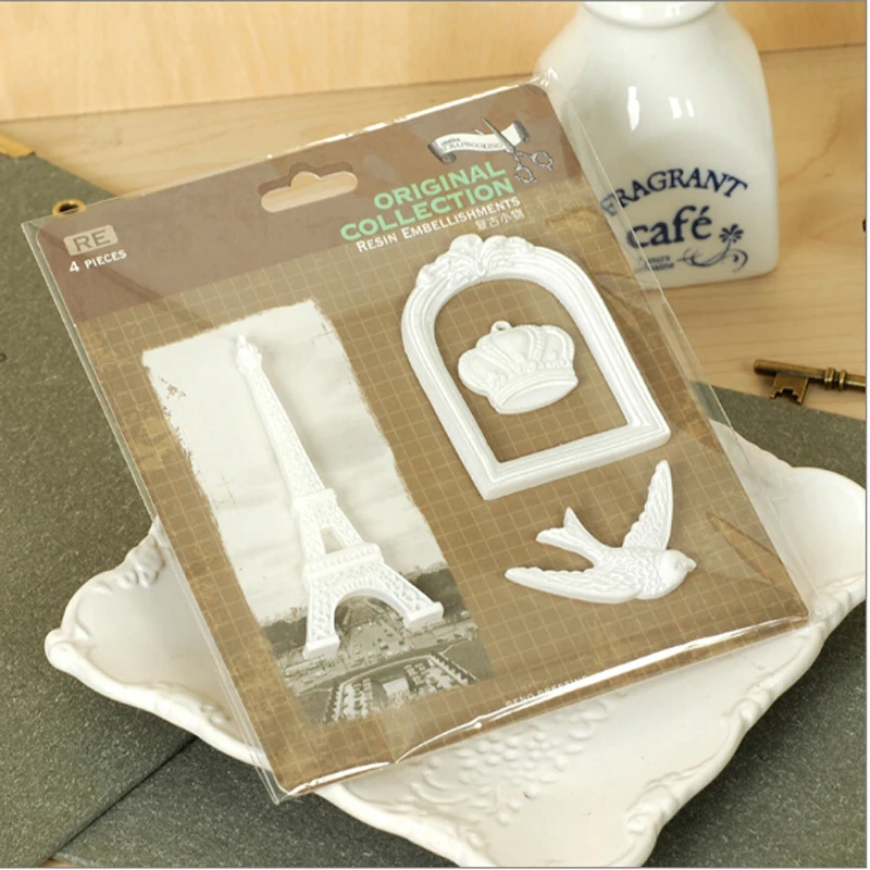

Resin Charms for scrapbooking-embellishments-Photo Decorated frames