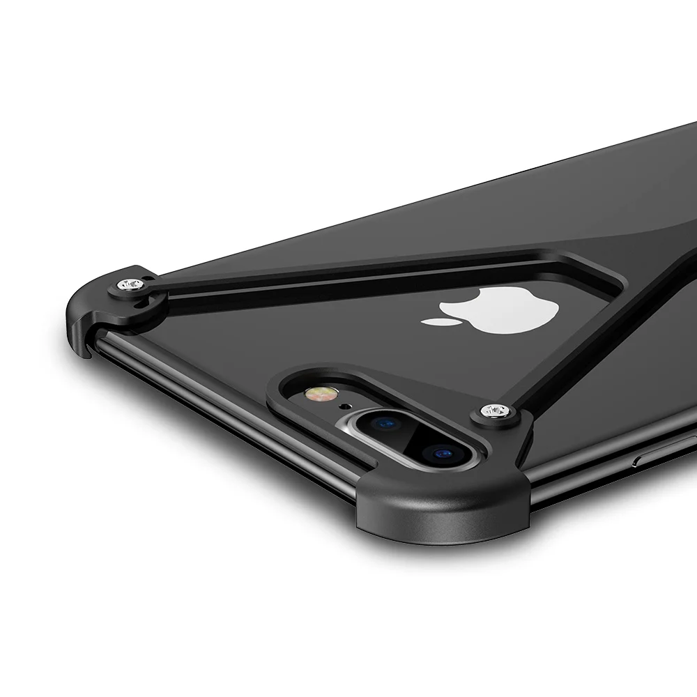 Чехол X shape для iPhone 7 индивидуальная оболочка Plus металлический Пограничный бампер