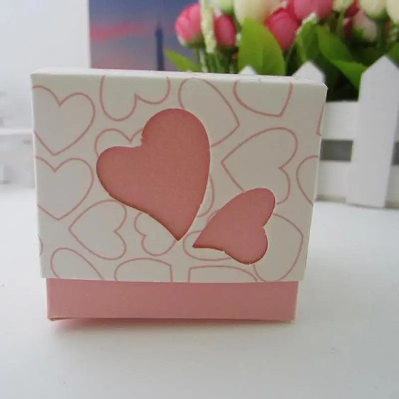 100 шт. коробка для конфет в форме сердца винтажные свадебные подарки гостей