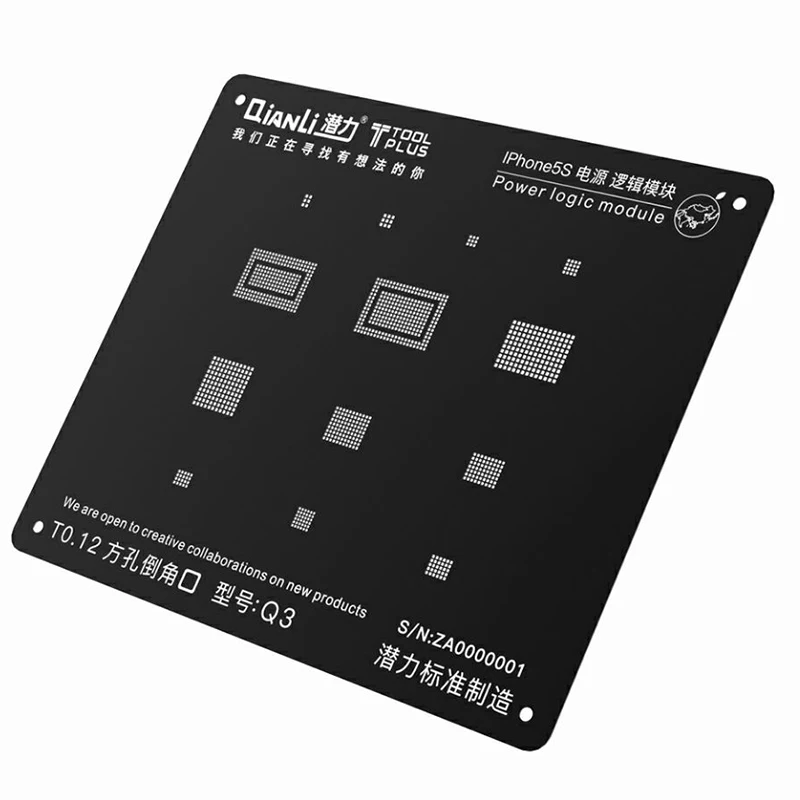 BGA реболлинг трафарет наборы для iPhone 5/5S/6/6S/7/8 Power Logic модуль припоя в наборе)