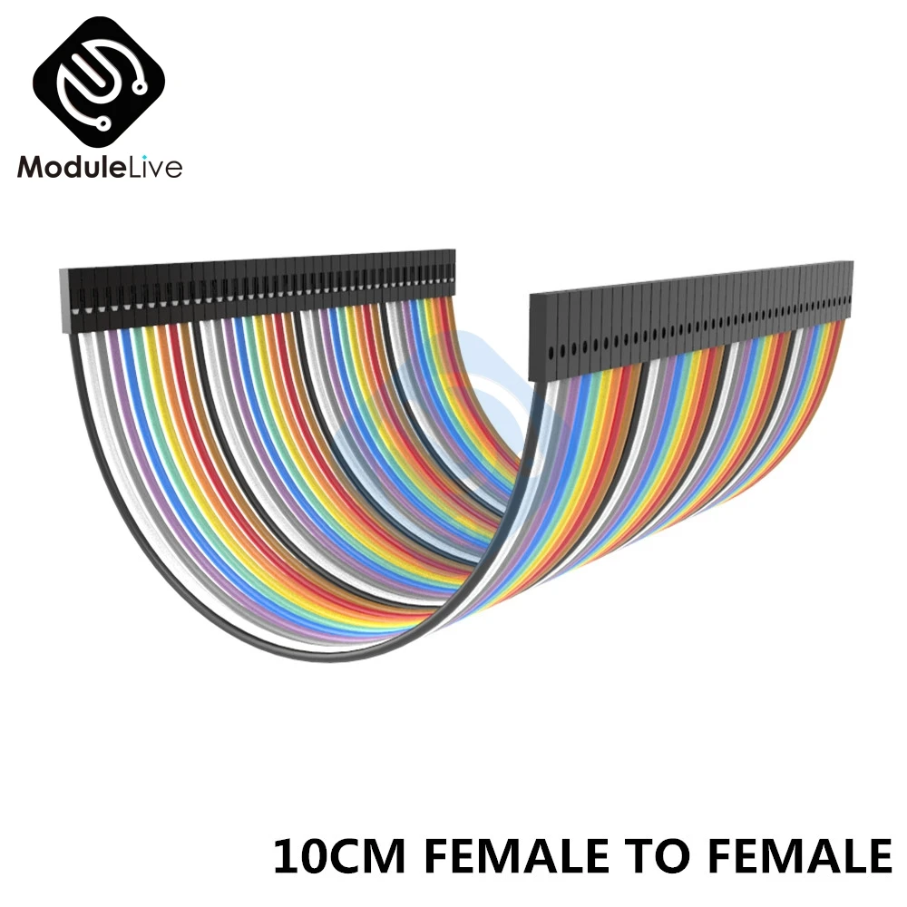 10cm F-F 40 шт. Dupont линия 10 см/20 см/30 см мужчин и женщин Dupont кабель Перемычка провода для Arduino Diy 2,54 мм - Цвет: 10cm F-F