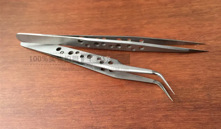 SS-SA Прививка ресниц высокое качество точность 9-отверстие дышащие Щипцы из