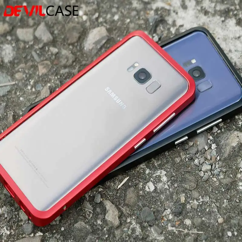 DEVILCASE для Galaxy S8 S8plus защитный бампер рамка CNC вырез 3D алюминиевый Fundas накидка SAMSUNG +