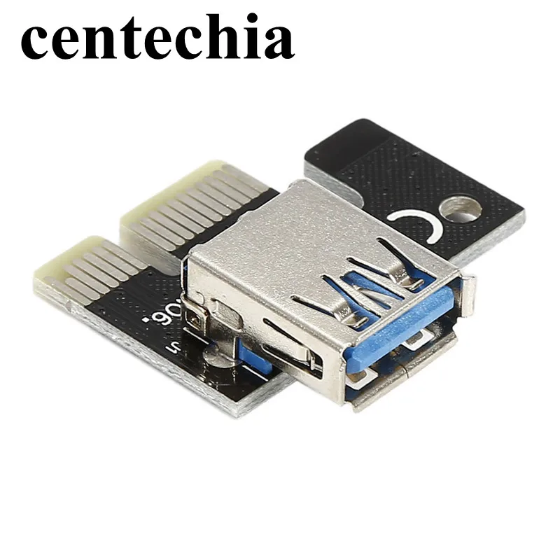 райзер USB 3.0 pci-e Express 1x к 16x Extender адаптер Riser Card с 15pin 4PIN sata кабель питания для BTC Bitcoin