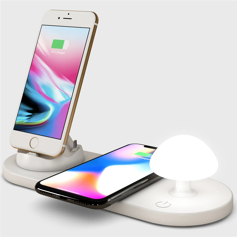IQ беспроводное быстрое зарядное устройство для iPhone X/ XS / XR/ Max Samsung Galaxy S9/ 8