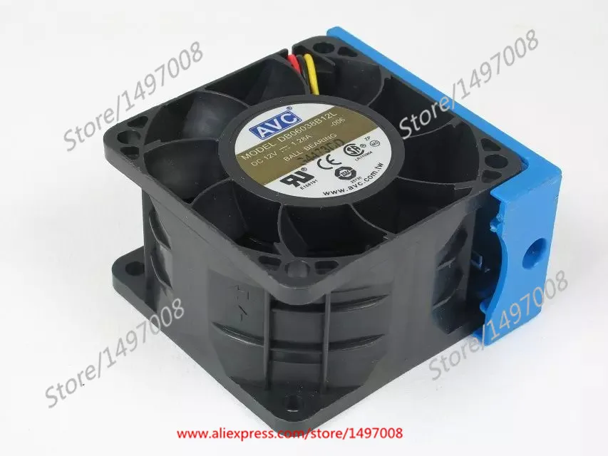 Вентилятор охлаждения сервера AVC DB06038B12L 006, 12 В постоянного тока, 1,28 А, 60x60x38 мм