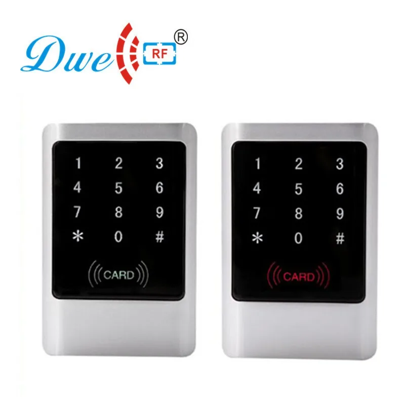 Silver and black touch screen keyboard rfid reader EMID proximity door enter control with 5 pieces card free | Безопасность и