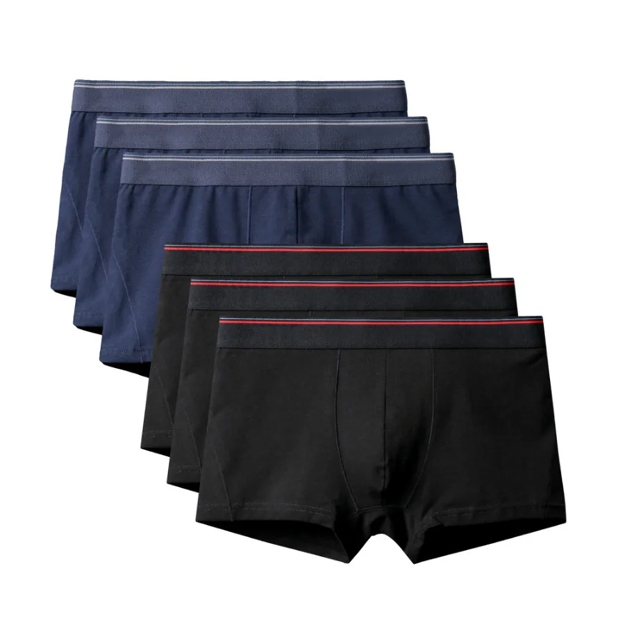 6Pcs A2425 Mix D22 6 шт./лот Лидер продаж мужские шорты-боксеры, сексуальное хлопковое Для мужчин нижнее белье большого размера Для мужчин s нижнее белье, мужские трусы шорты u-образной выпуклостью спереди, 6XL - Цвет: 6Pcs A2425 Mix D22