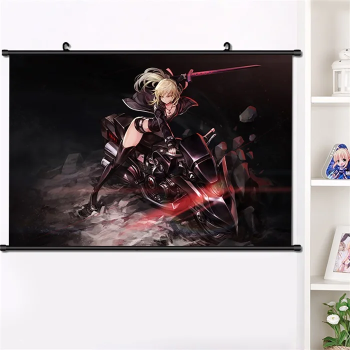 M Японская игра-аниме Fate/stay night Saber Alter FGO настенный Свиток Плакат манга настенные подвесные плакаты украшение дома 40*60 см - Цвет: M