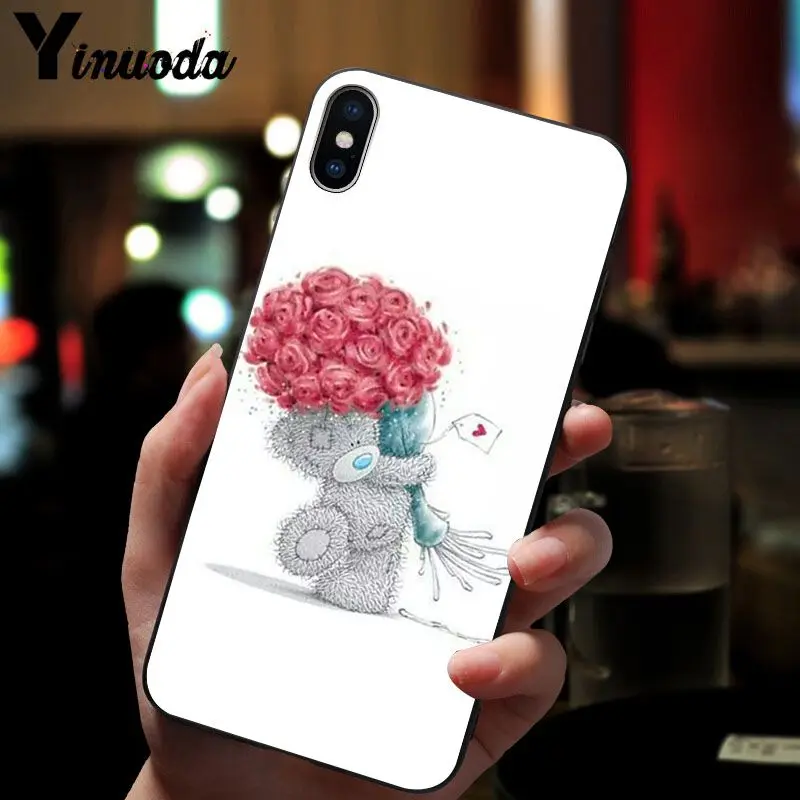 11pro MAX Tatty Teddy Bear Me To You мягкий силиконовый черный чехол для телефона iPhone X XS 6 6s 7 7plus 8