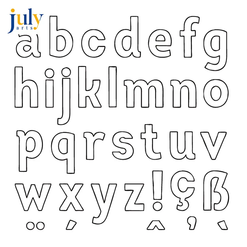 Julyarts почтовые марки и умирает ABC штамп штампы наборы для изготовления карт