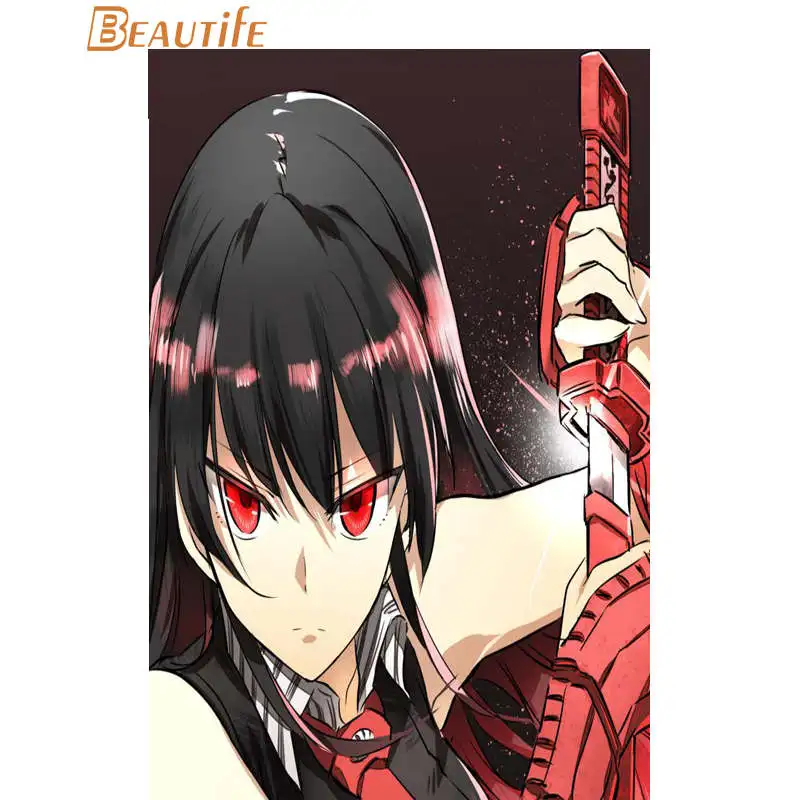 Изготовленный На Заказ анимэ Akame ga Kill плакат ткань Шелковый украшения дома