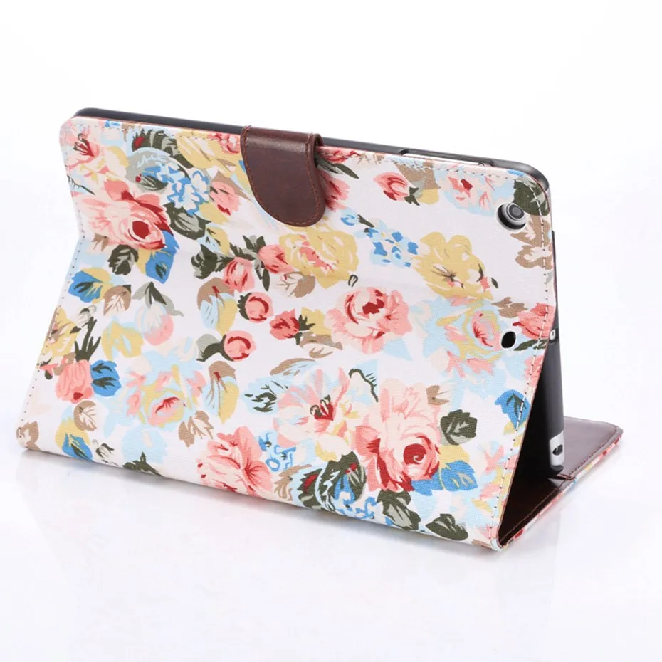 Чехол для планшета для ipad mini 3, чехол для ipad mini 7,9 дюймов, цветочная ткань, Капа, пряжка, coque, слоты для карт, чехол для Apple ipad mini 2