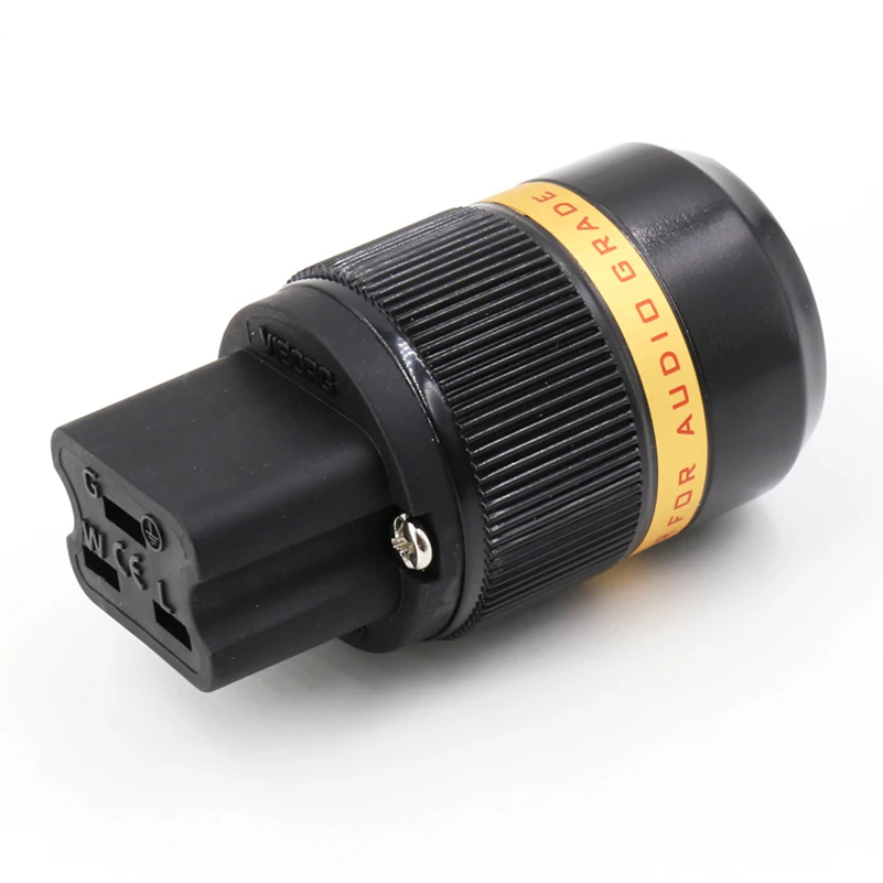 Разъем IEC VF520G C19 из чистой меди с позолоченным аудио разъемом 20 А переменного