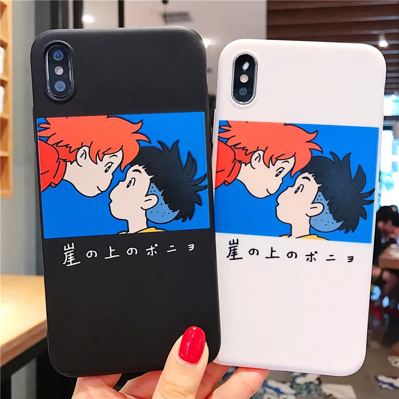 Милый sosuke ponyo Унесенные призраками аниме Ghibli Миядзаки чехол для телефона iphone XS XR 8