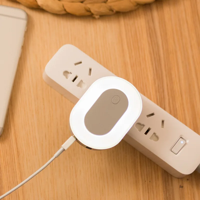 2-port charger dual-port USB phone digital accessories with LED night light multi-function | Электроника