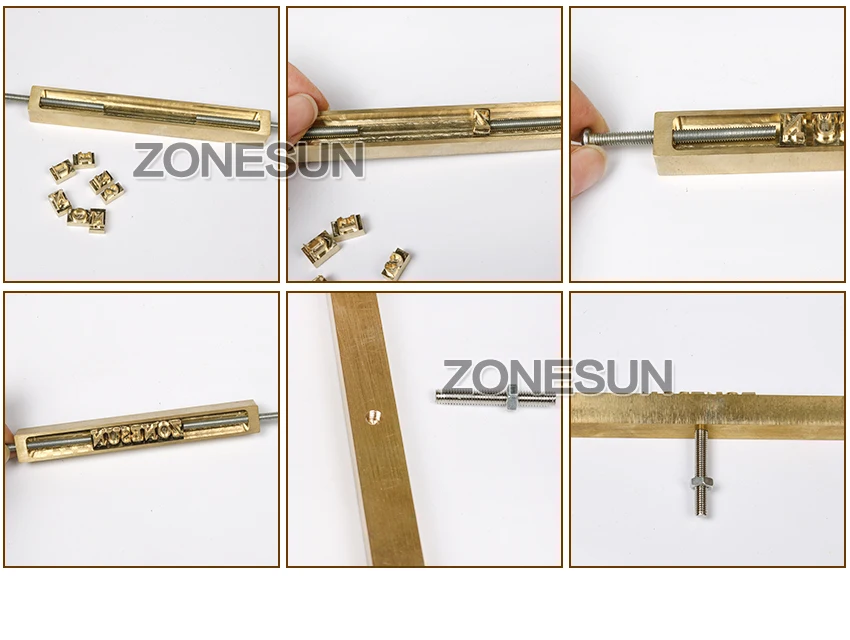 ZONESUN латунные буквы CNC гравировальная форма Горячая фольга штамп номер Алфавит Форма символ индивидуальный шрифт DIY кожа штамп высечки