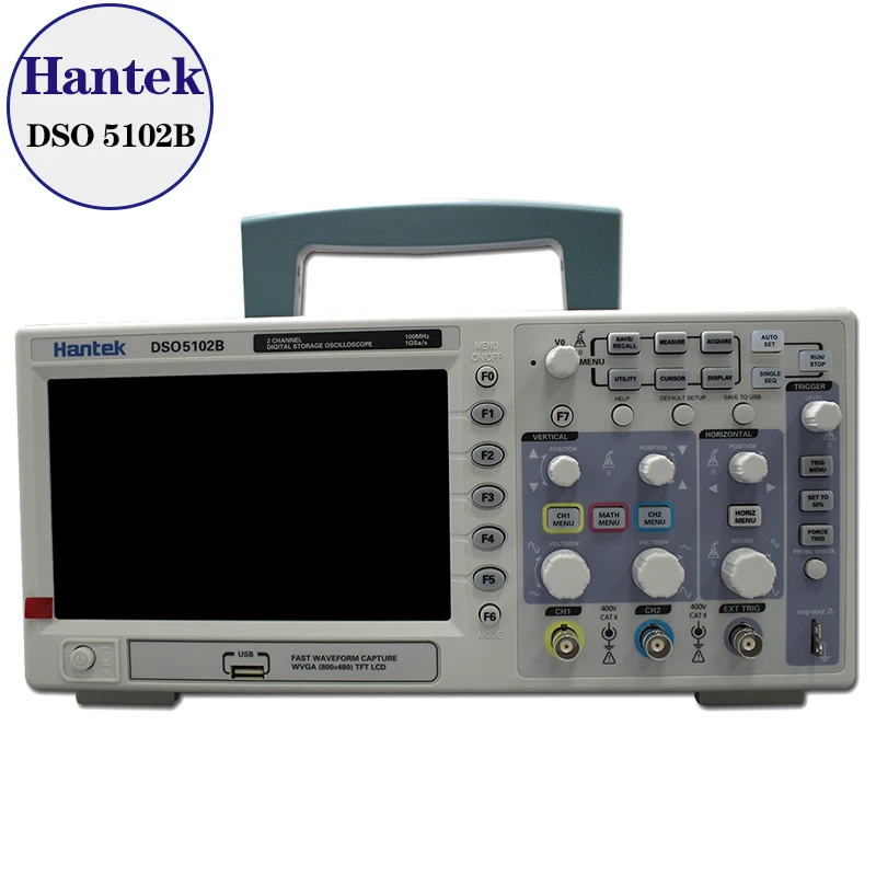 Цифровой осциллограф Hantek DSO5102B 100 МГц 1GSa/s лучше чем ADS1102CAL +|oscilloscope