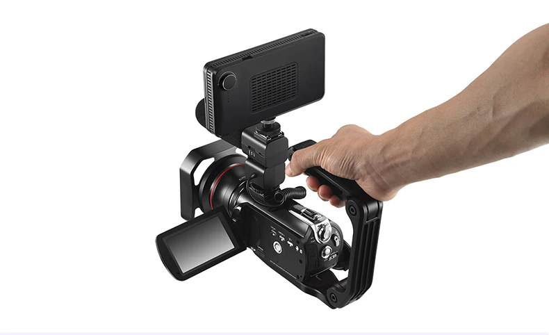 ORDRO Ручной Стабилизатор видеокамеры кронштейн для DSLR камеры C форма складная стабилизация для цифровой видеокамеры 4K