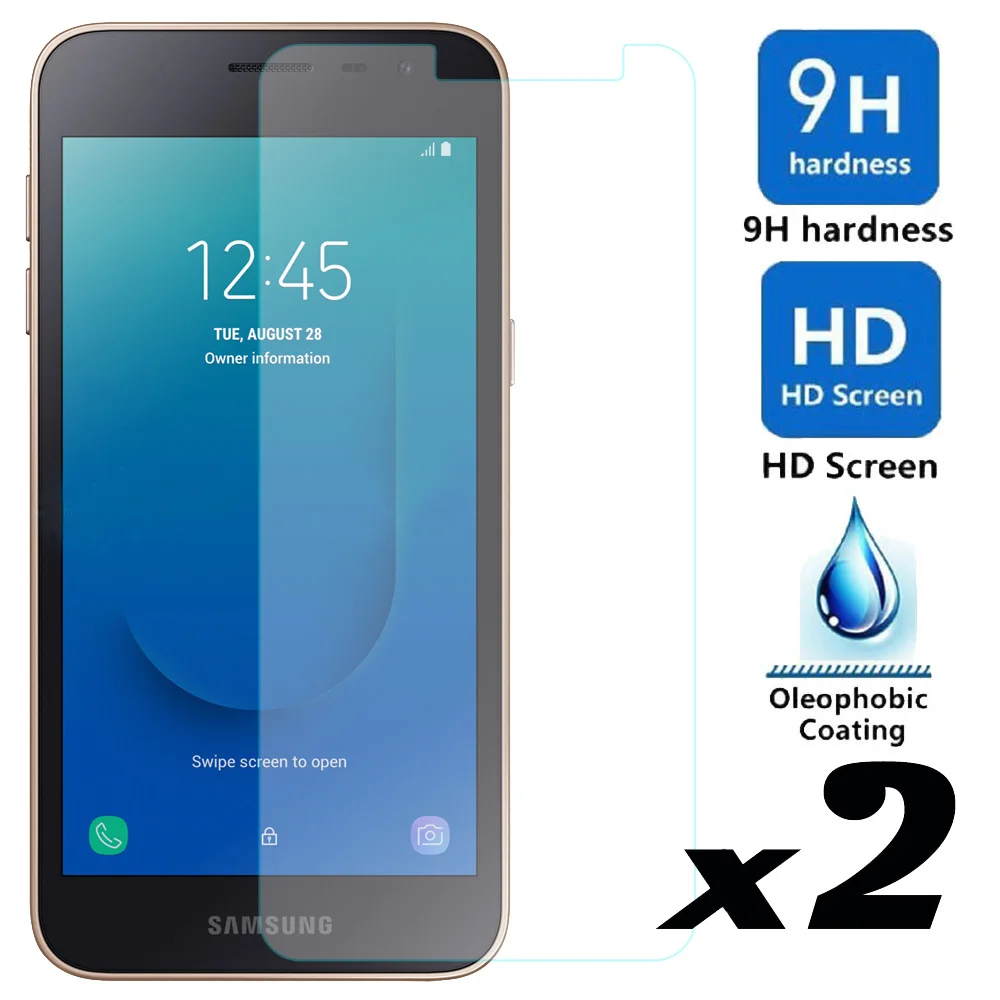 Закаленное стекло для защиты экрана 2 шт./лот Samsung Galaxy J2Core взрывозащищенные пленки