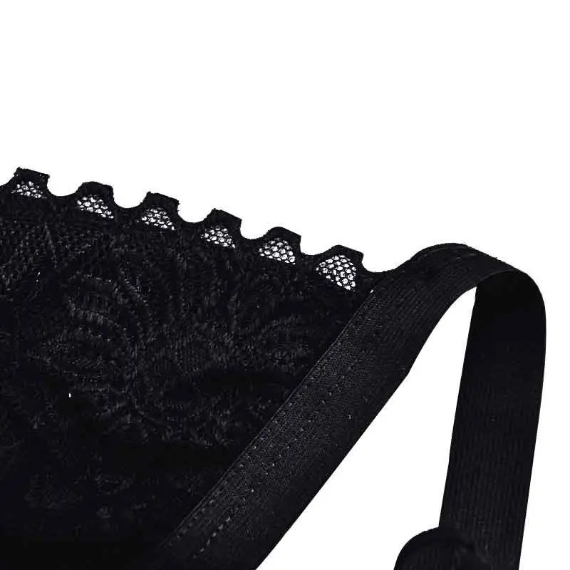 

Ladies ROPALIA Sexy Lingerie Bustier Wireless Transparent Seamless Lace Floral Bras Wire Bralette Top Brassiere For Women