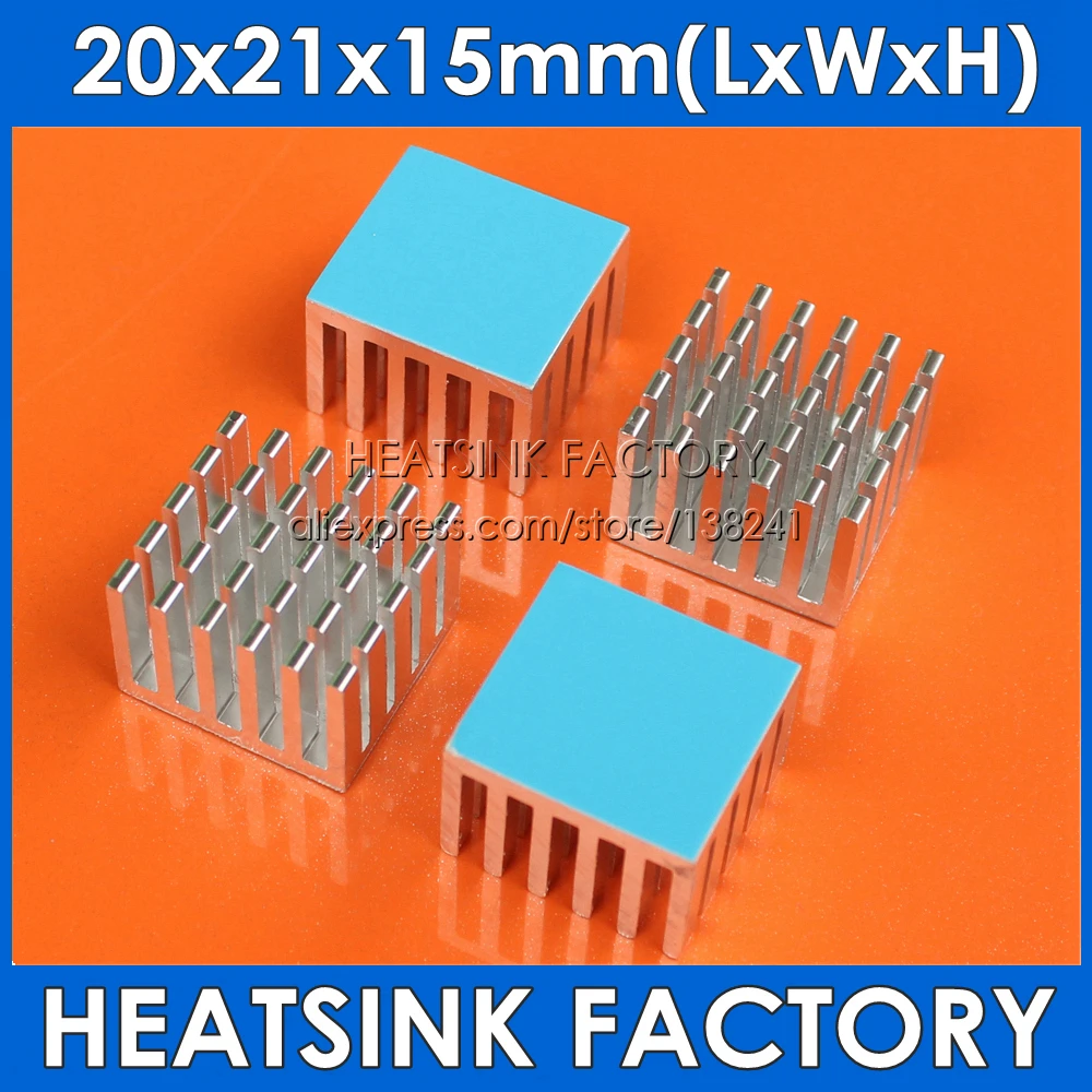 

HEATSINK FACTORY 5/10pcs 20x21x15mm AluminumHeat Sink Chipset Radiator Cooler With Thermal Heat Dissipation Trans