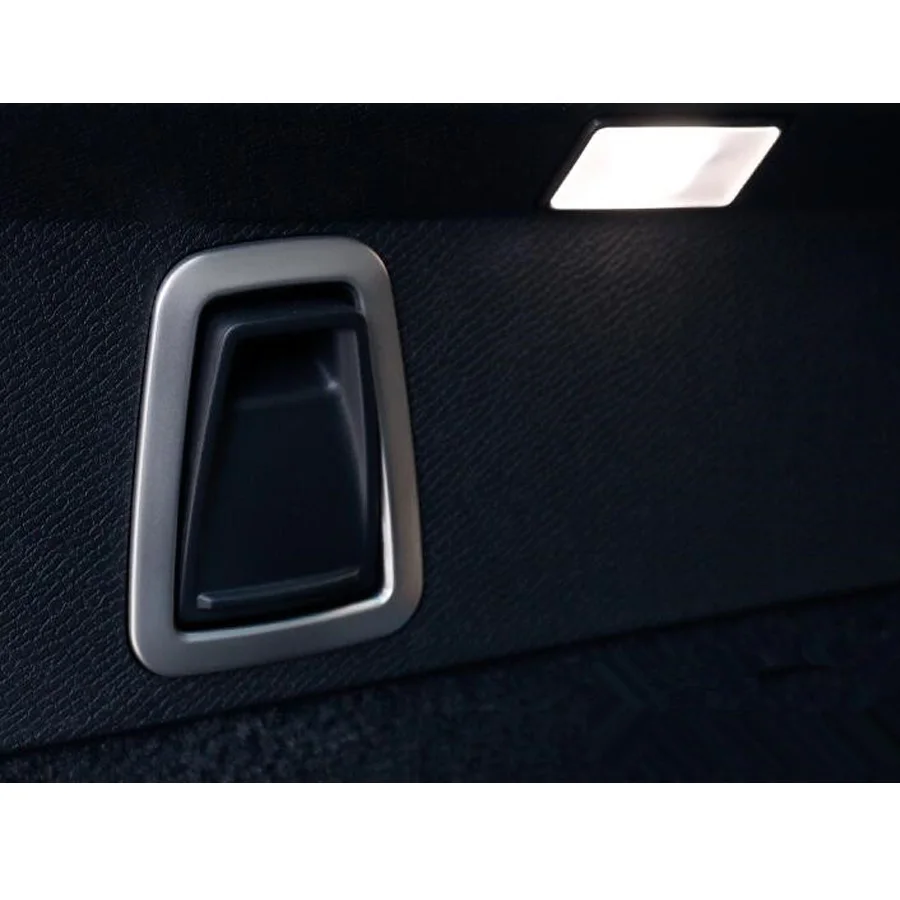 

Подходит для Volvo XC90 2016 Автомобильный задний багажник Грузовой крючок рамка Обложка отделка стикер нержавеющая сталь 2 шт.