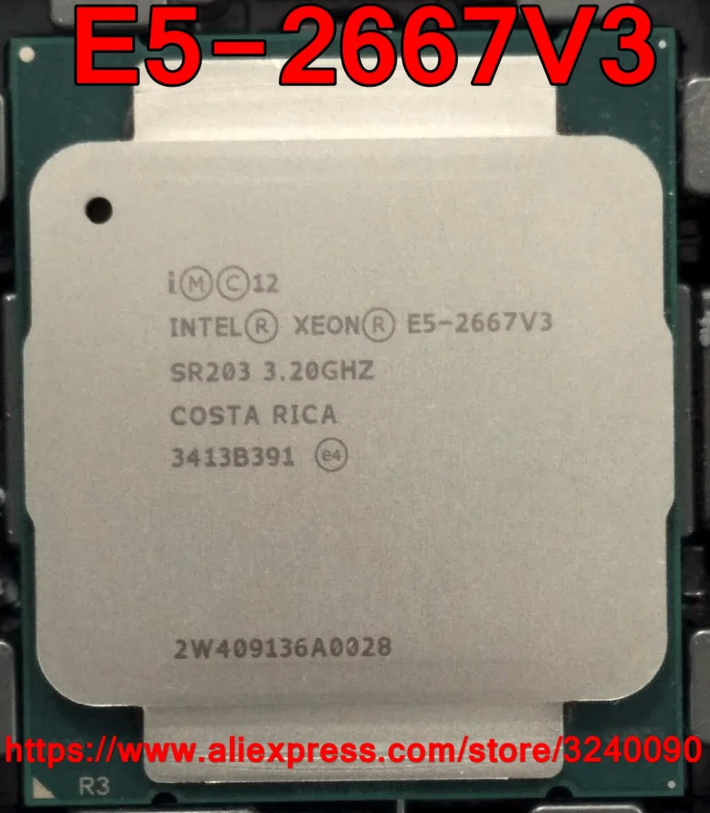 Процессор Intel ЦП Xeon SR203 3 20 ГГц 8 ядер м E5 2667V3 V3 процессор бесплатная доставка 2667