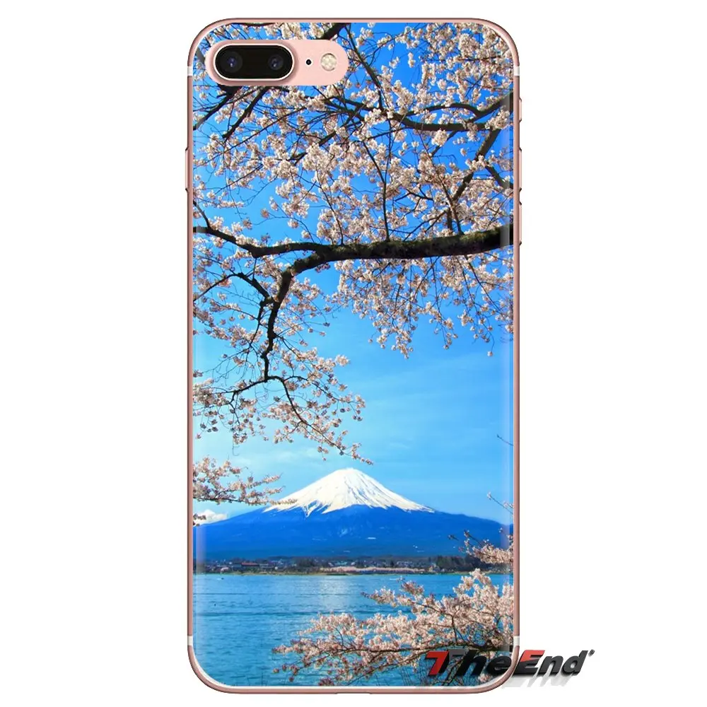 For Sony Xperia Z Z1 Z2 Z3 Z5 compact M2 M4 M5 C4 E3 T3 XA Huawei Mate 7 8 Y3II Soft Transparent Shell Covers Sakura Wallpapers |