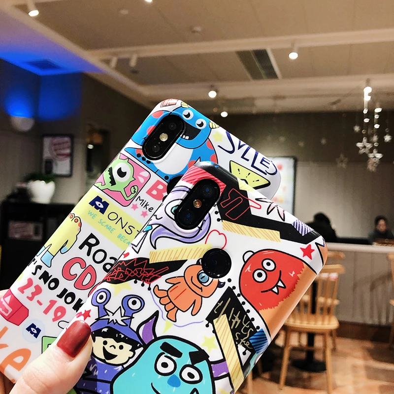 Чехлы для телефонов Xiaomi 6 6X8 9 9SE, милые матовые мягкие чехлы из ТПУ с рисунком Больших Глаз для Redmi Note7, задняя крышка, fundas Capa