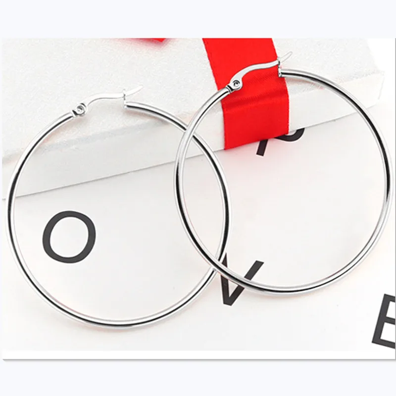 FL новые трендовые большие массивные серьги 2019 круглые геометрические серебряные