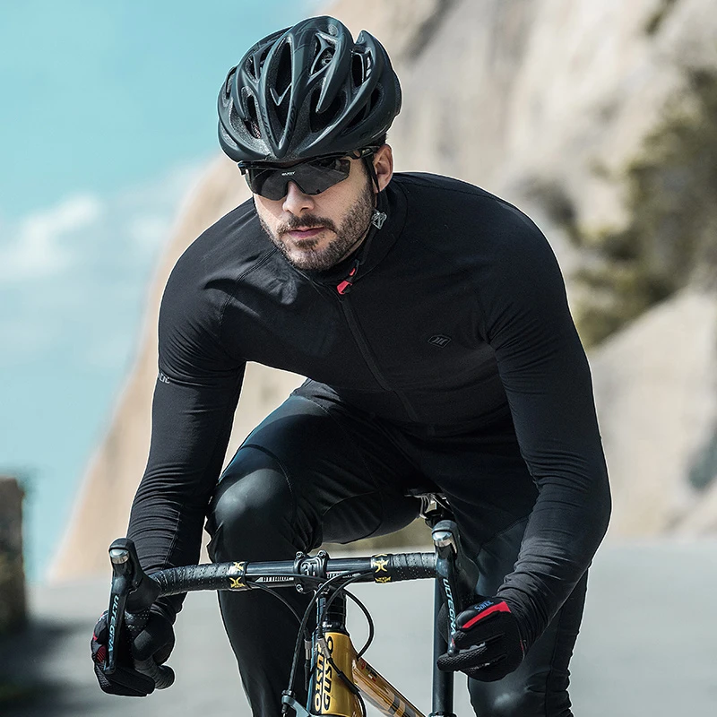 

Santic Autumn Winter Cycling Jacket Men Long Sleeve Thermal Fleece Windproof Bicycle Jersey Coat Bike Clothing Sportswear