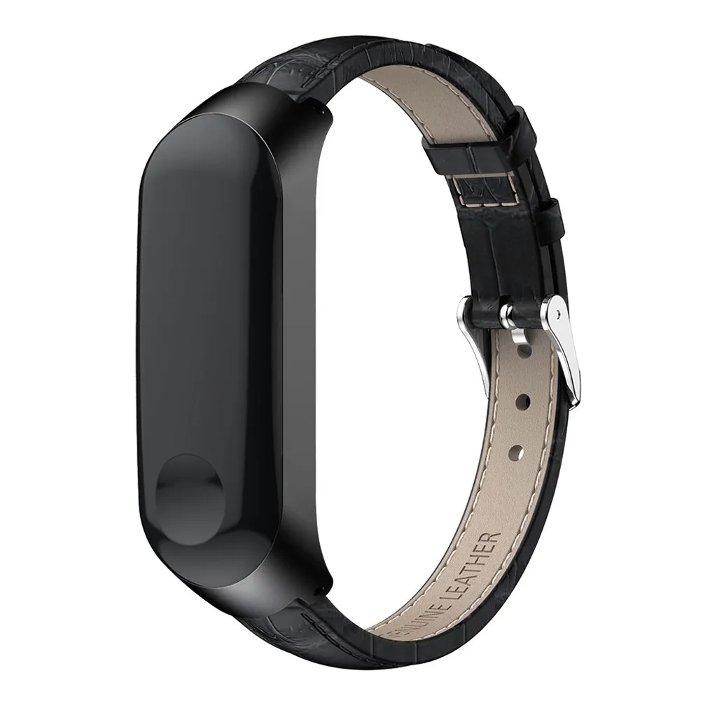 Ремешок для браслета Xiaomi Mi Band 3 кожаный браслет на запястье с чехлом 601
